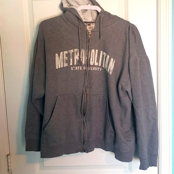 MV Sport XXL Grey Metropolitan State University Hoodie - Picture 1 of 4